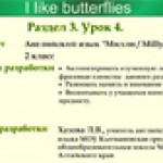 Millie. Unit 3. Lesson 4. I like butterflies