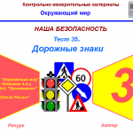 Тест 35. Дорожные знаки (система опроса ActivExpression2)