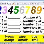 Какого цвета цифра?