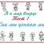Тест по окружающему миру для 1 класса Как мы узнаем мир