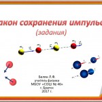 Закон сохранения импульса (дидактический материал)