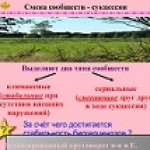 Развитие и смена биогеоценоза