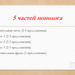 «Шаблон задания № 3 (монолог) на ОГЭ»