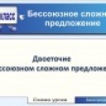 Бессоюзные сложные предложения