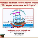 Итоговая зачетная работа мастер-класса "По морям, по волнам ActinInspire"