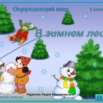 "В зимнем лесу" - загадки