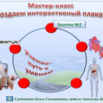 "МК. Создаем интерактивный плакат. Занятие №2 . Учение-путь к умению." 