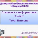 План-конспект с презентационными материалами к уроку информатики на тему "Интернет"