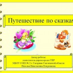 Дидактическая игра «Путешествие по сказкам»