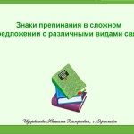 Знаки препинания в сложном предложении с различными видами связи