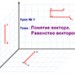 Понятие вектора. Равенство векторов