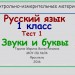 Звуки и буквыТест 11класс