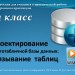 Проектирование нормализованной БД.Связывание таблиц. 11 класс