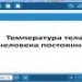 Лабораторная работа "Температура тела человека постоянна?"