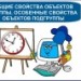 Общие свойства объектов группы, особенные свойства объектов подгруппы 