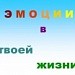 Эмоции в твоей жизни