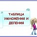 МК "Дидактические игры" Урок 1. Таблица умножения и деления