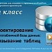 Проектирование нормализованной БД.Связывание таблиц. 11 класс