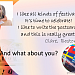 "Write postcards to friends right!"