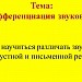 Дифференциация звуков С-Ц в устной и письменной речи