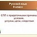 СПП с придаточными причины, условия, уступки, цели, следствия.