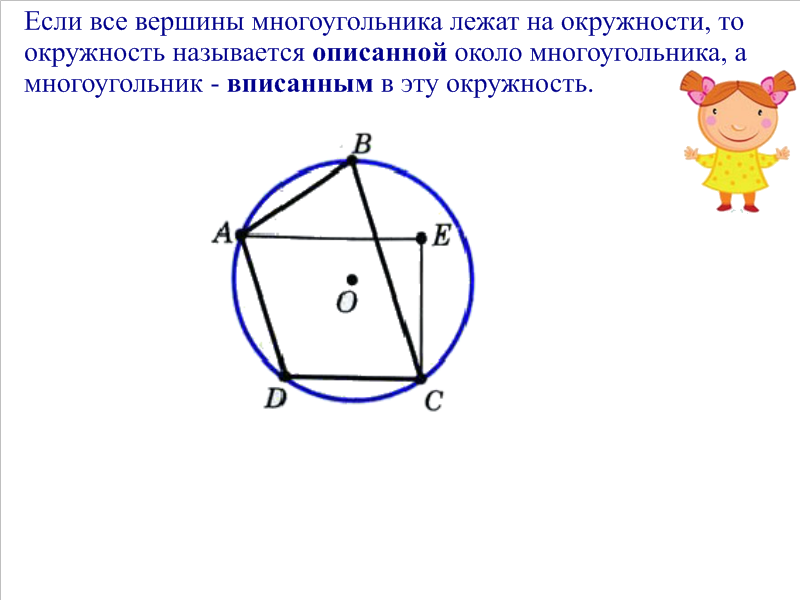 Какая окружность называется описанной около окружности